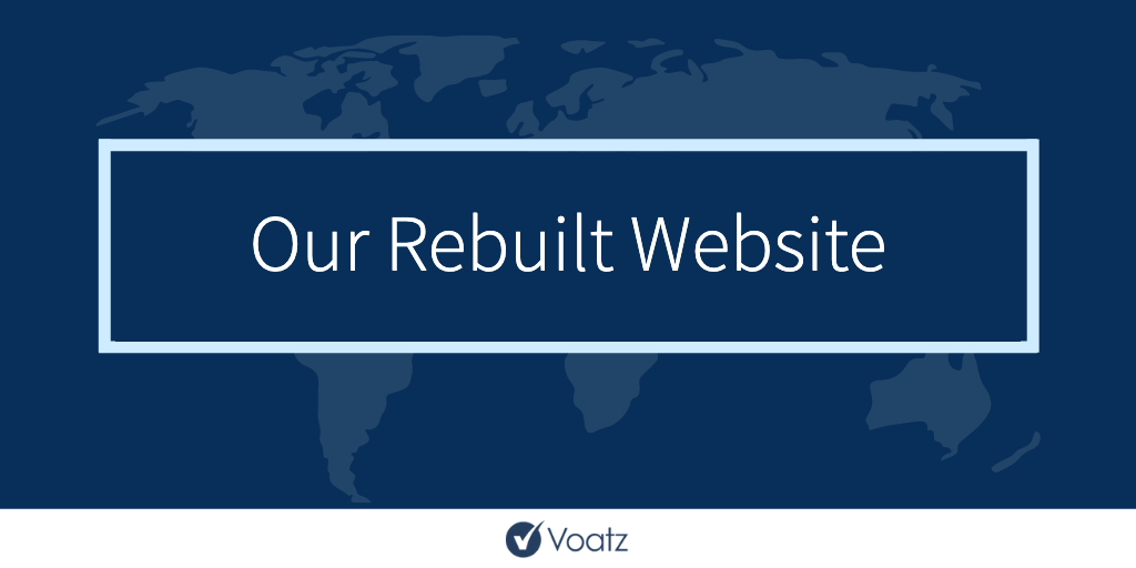 Our rebuilt website