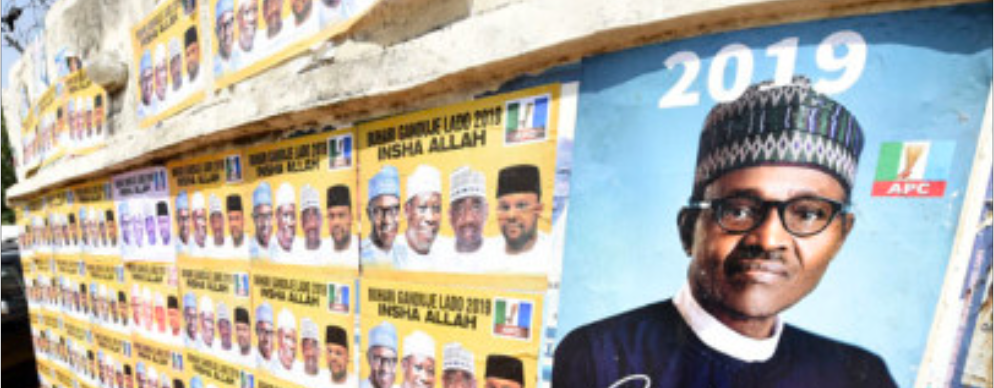Nigerian candidate campaign posters
