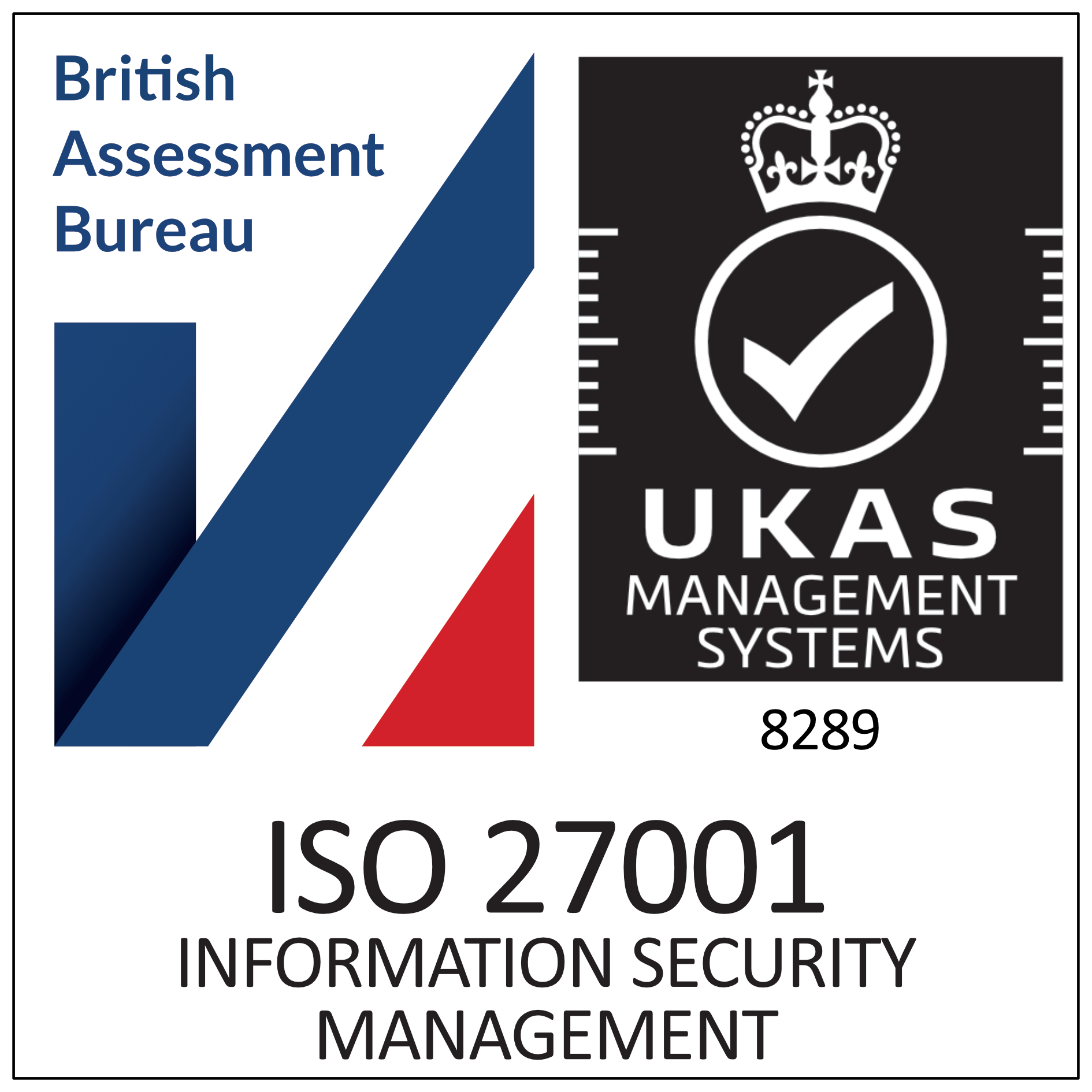 ISO/IEC 27001 badge